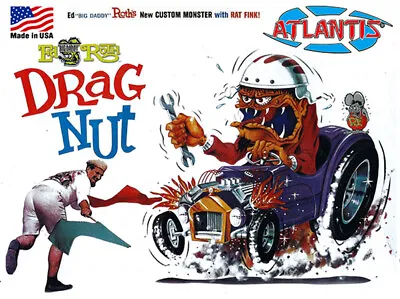 Ed  Big Daddy  Roth Drag Nut With Rat Fink Model Kit By Atlantis 181AT68 • $31.99