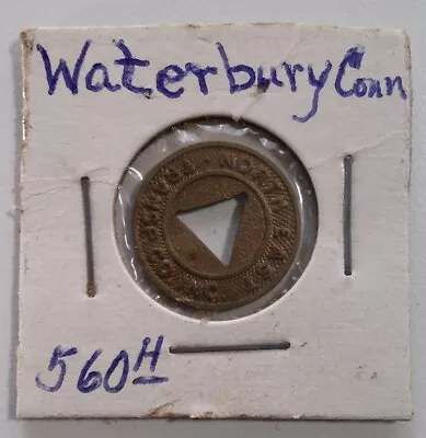 Waterbury Connecticut Token Vintage Mid Century Lucky Coin Rare North East H  • $21.16