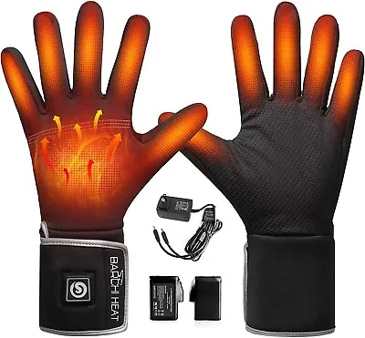 $108 • Buy Heated Gloves Rechargeable Electric Battery Breathable Heated Gloves Liners XL