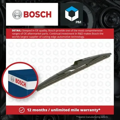 Rear Wiper Blade Fits KIA SORENTO Mk3 2.2D 2015 On D4HB Bosch 98850C5100 Quality • £9.08