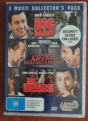 $9.99 • Buy Like New Dvd, 3 Movie Set. Big Daddy, Anger Management, Mr Deeds. Adam Sandler
