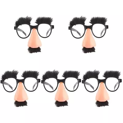 Eyebrows Eyeglasses Fake Mustache 5x Santa Glasses For Men Fake Nose Party • $11.38