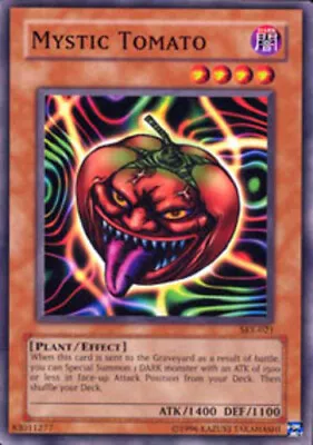 1x (HP) Mystic Tomato - SKE-021 - Common - Unlimited Edition  YuGiOh • $2.29