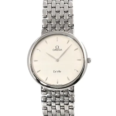 OMEGA De Ville Quartz Silver Dial Mens Watch 90225730 • $414.19