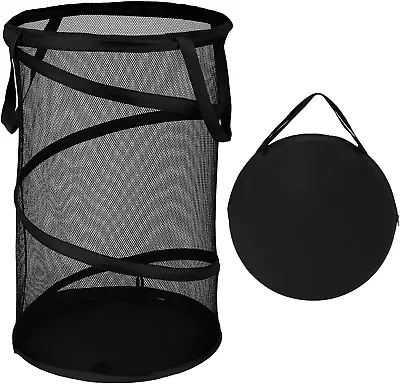 BATTOO Large Collapsible Laundry Basket Foldable Mesh Pop Up Hamper With Handles • $19.01