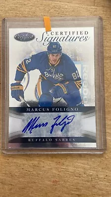 2012-13 Panini Certified MARCUS FOLIGNO  Signatures Auto #CS-MF Buffalo Sabres • $19.99