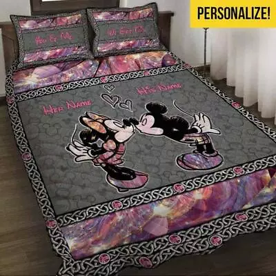 Personalized Mickey & Minnie You And Me We Got This Quilt Bed Set • $85