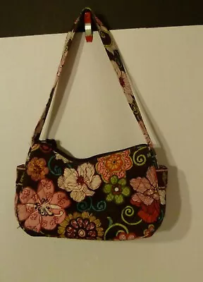 Vera Bradley Mod Floral Pink Made In USA Small 9 X6  Hand Bag  Retired 2007 • $19.14