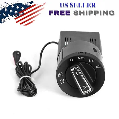 Auto Headlight Switch Chrome W/ Light Sensor Module For VW Golf Mk4 Passat PLO • $32.58