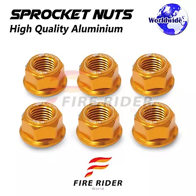 Gold Rear Sprocket Nuts M10 For Kawasaki Z800 13 14 15 16 • $32.98