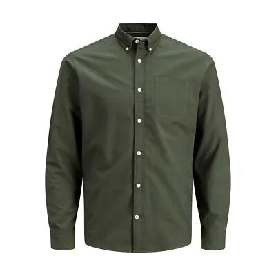Jack & Jones Mens Oxford Shirt Long Sleeve  Top • £24.99