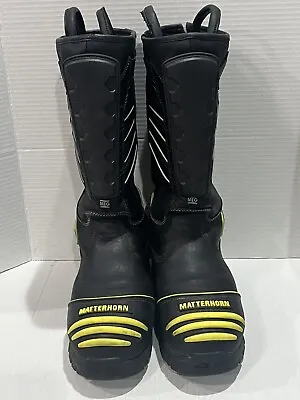 Matterhorn Men Slip On Mining Boots Sz. 7W Waterproof Composite Blk/Yellow • $94.99