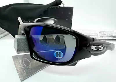 Oakley Ten X Polished Black With Deep Blue Polarized Sunglasses Oo9128-12 New • $300