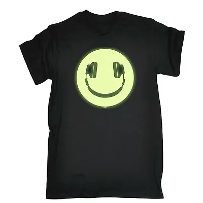 £5.99 • Buy Funny Kids Childrens T-Shirt Tee TShirt - Headphone Dj Smile Glow In The Dark