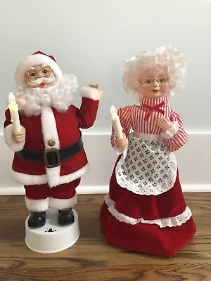 Telco Motion-ettes Santa & Mrs. Claus Christmas 15  Lights Music 1989 Boxes READ • $29.99