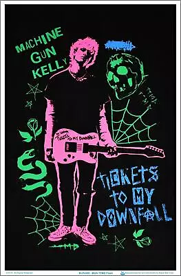 Machine Gun Kelly TTMD Flash - Blacklight Poster 23.5  X 35.5  Laminated • $18.49