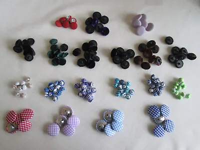  FABRIC COVERED SHANK BUTTONS Various Sizes - Pack Of  5 • £3.30