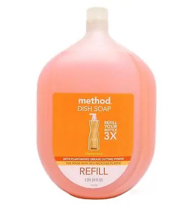 Method Plant-Based Dish Soap 3x Refill - Clementine - 54 Fl. Oz. (1.59 L) • $24.97