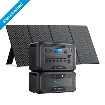 BLUETTI AC300 B300 3000W Power Station With 350W Solar Panel Kit For Home Backup • $2298