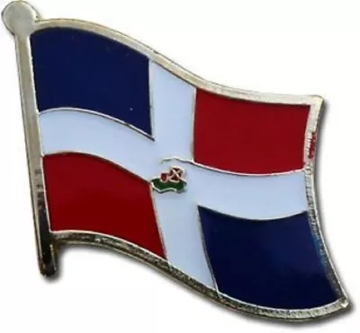 Dominican Republic Country Flag Bike Motorcycle Hat Cap Lapel Pin  • $6.88