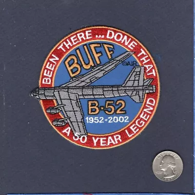 B-52 STRATOFORTRESS BUFF 50th Anniversary 1952 2002 USAF SAC BS Squadron Patch • $10.99