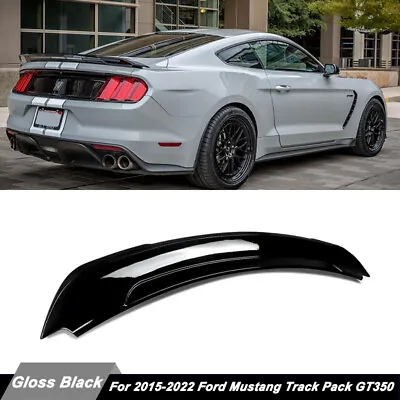 Glossy Black Rear Trunk Lip Spoiler Wing GT350 Style For Ford Mustang 2015-2022 • $78.99