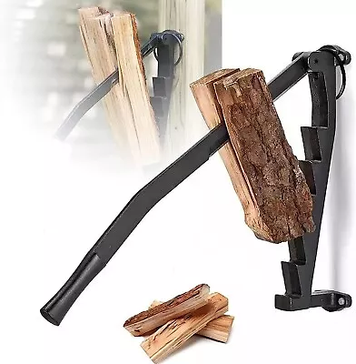 Log Firewood Kindling Splitter Hand Manual Wood Splitting Tool Wall-mounted • $57