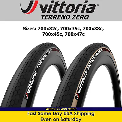 Vittoria Terreno Zero 700x32c 35c 38c 45c 47c Grey Or Tan Tubeless Bike Tire • $60.99