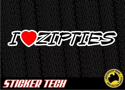 $8 • Buy I Love Zipties Sticker Decal Suits Jdm Drift Pig Rally Car Drifter Ke70 S15 S13 