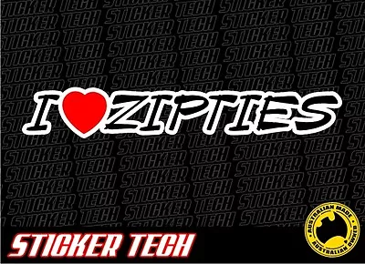 I Love Zipties Sticker Decal Suits Jdm Drift Pig Rally Car Drifter Ke70 S15 S13  • $8