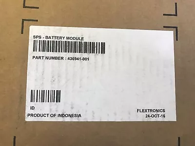 £55 • Buy NEW SEALED HP 436941-001 406099-001 SAS Module Battery Ni-MH 4.5V For MSA60 