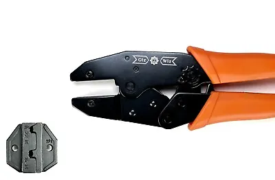 GIZWIZ Interchangeable Ratchet Crimping Tool For Non-insulated Flag Terminals • $27.95