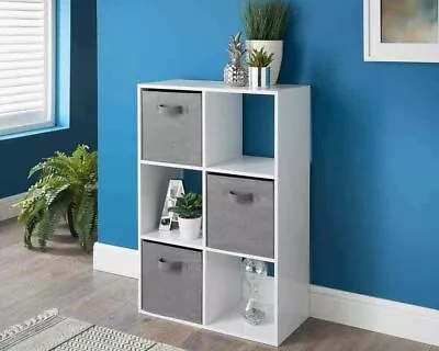 2/3/4/5/6 Tier Cubes Drawers Shelving Storage Unit Bookcase Cabinet Living Room • £38.99