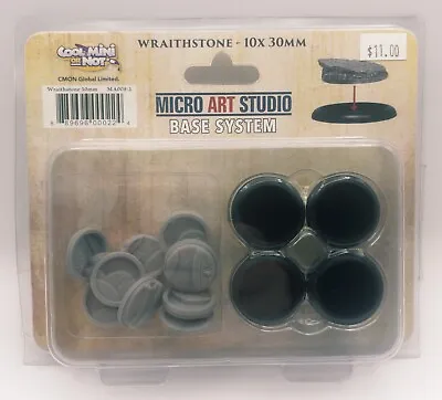 Micro Art Studio Wraithstone Bases 30mm X10 New • $5