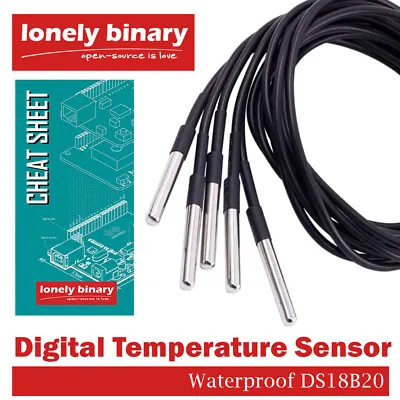 $8.73 • Buy Waterproof Digital Temperature Detector Sensor Arduino UNO Raspberry PI DS18B20