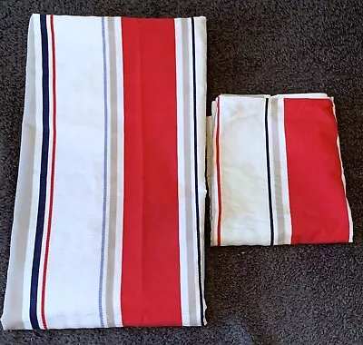 £4.99 • Buy DUNELM Single NAUTICAL DUVET SET Cover + 1 Pillow Case MULTICOLOURED Vgc