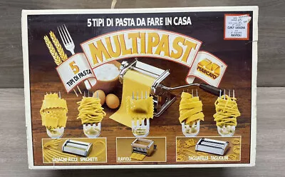 Marcato Atlas Multipast Pasta Maker 5 Type Set Villaware Ravioli Italy • $89.99