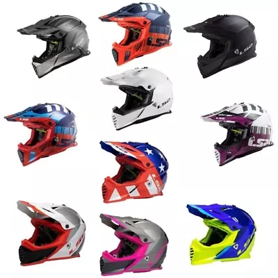 LS2 Gate Full Face MX Motocross Offroad ATV Helmet - Pick Size & Color • $119.98
