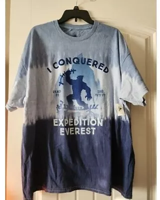 Disney Parks Animal Kingdom Yeti I Conquered Expedition Everest Shirt - 2XL • $52.99