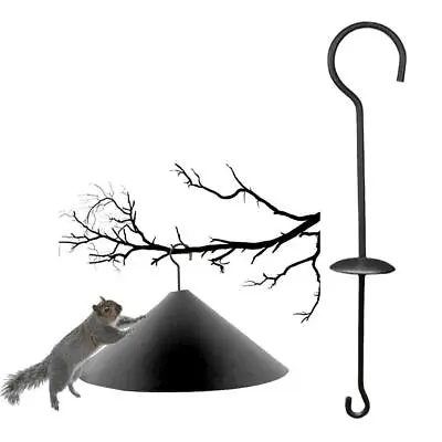 £3.89 • Buy Squirrel Baffle Accessory For Bird Feeder Pole Hanging S Hook Squirrel Proof!
