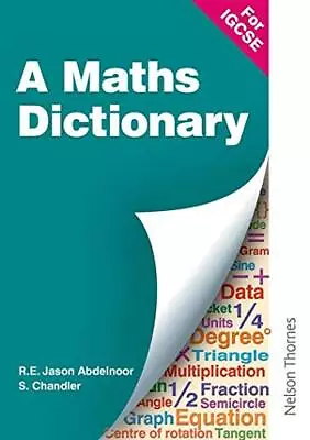 A Mathematical Dictionary For IGCSE By Abdelnoor R E Jason Paperback Book The • £2.13