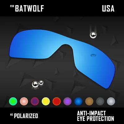 Anti Scratch Polarized Replacement Lenses For-Oakley Batwolf OO9101 Options • $12.75