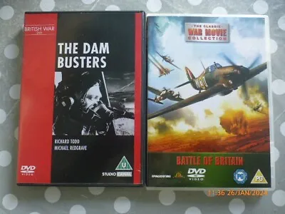 2 War Films - The Dam Busters & Battle Of Britain • £4.99