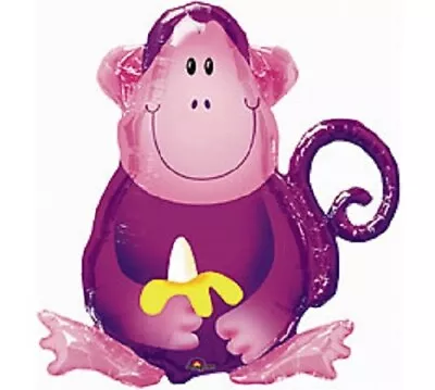 Balloons 28  Monkey Balloon Shape Large Jungle Safari • $4.50