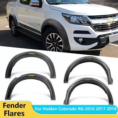 Matt Black Fender Flares Guard For Holden Colorado RG 2016 2017 2018 Wheel Arch • $182.16