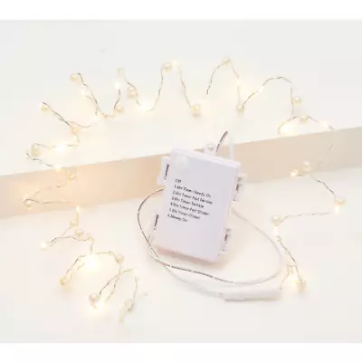 MARTHA STEWART 6' Pearl Light Strand With 24 Lights Gold Pearls • $11.76