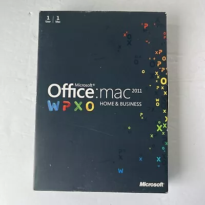 Microsoft Office 2011 For Apple Mac Home And Business Full Retail Box Version • $66.49
