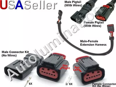 Mustang Mazda Ford Mass Air Flow MAF Sensor Extension Wiring Harness Connector • $19.99