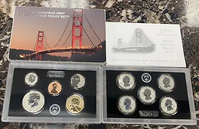 2018-S Silver Reverse Proof Set U.S. Mint OGP/COA • £120.48