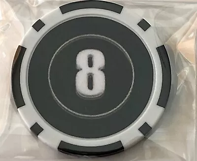 8 Ball - Magnetic Clay Poker Chip -Golf Ball Marker • $6.95